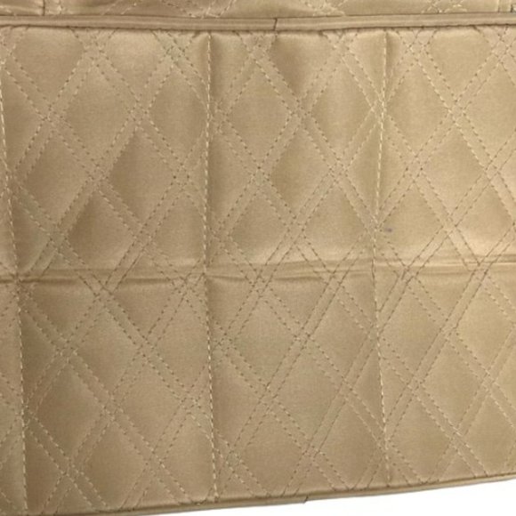 Vintage Travelon Beige Quilted Weekender/Carry On Bag - 13" w x 8" d x 14.5”h - Picture 11 of 11